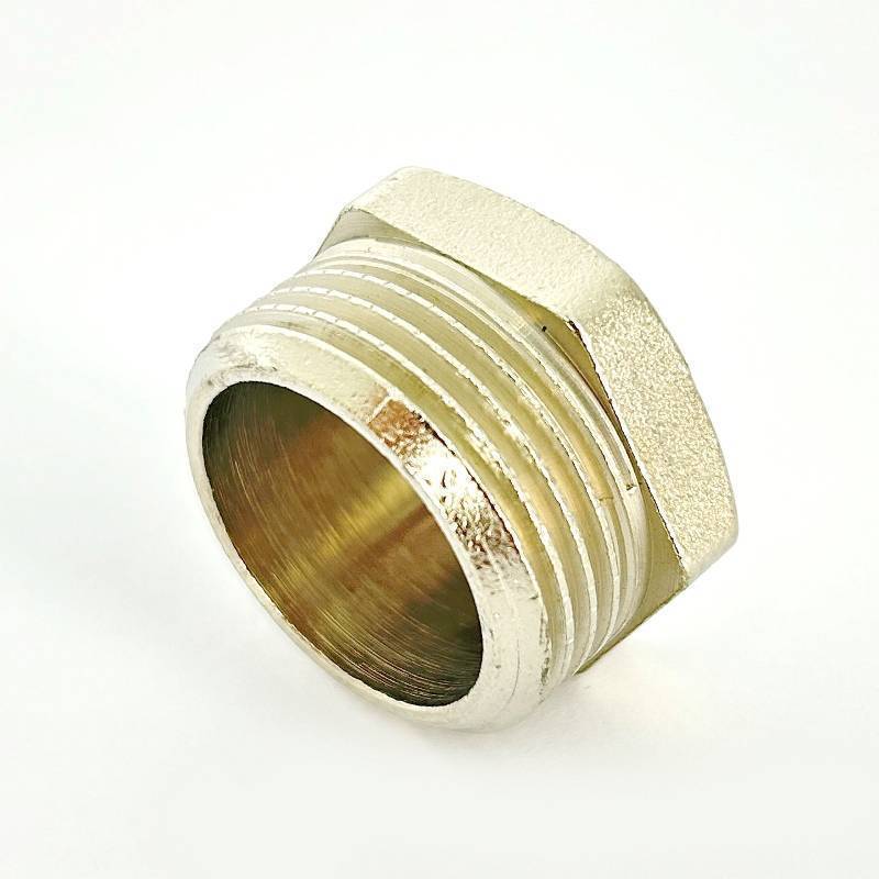 Заглушка латунная LD Pride 3/4 наружная резьба никелированная LD.67.505.20