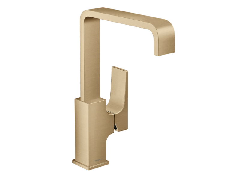 Смеситель для раковины Hansgrohe Metropol 110 шлифованная бронза 32511140