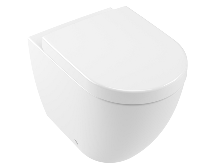 Унитаз приставной Villeroy & Boch Subway 2.0 370x560 мм DirectFlush CeramicPlus альпийский белый 5602R0R1