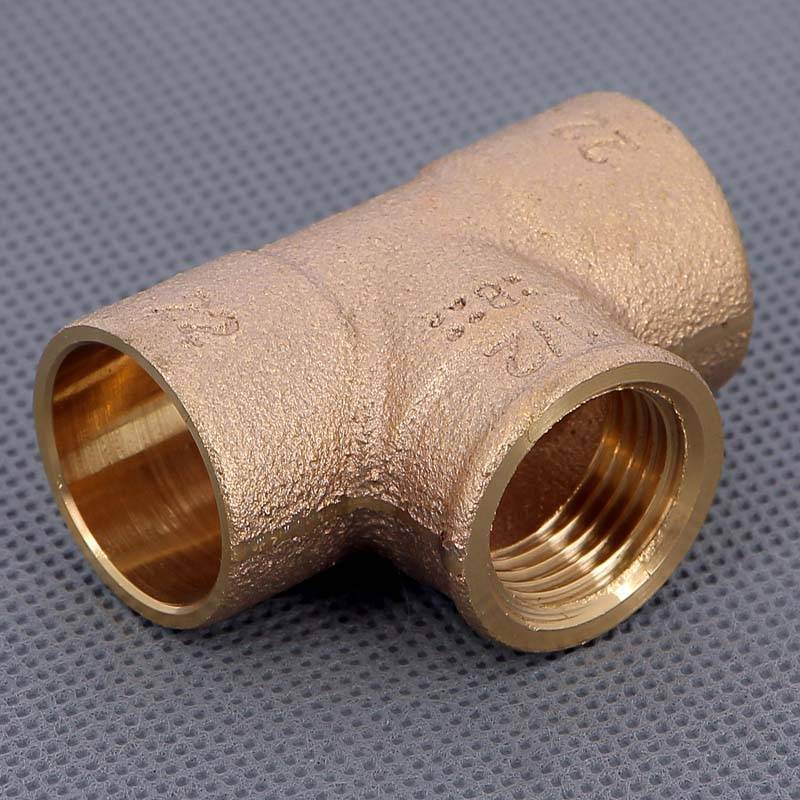 Тройник бронзовый под пайку Viega 22х1/2 ВР 101978