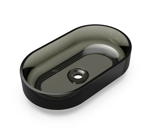 Раковина накладная KNIEF Ellipse Shape 550x320x140 мм Black Galaxy 70.203.020