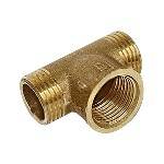 Тройник равнопроходной Metalit 1/2 НВН латунь EBF0912