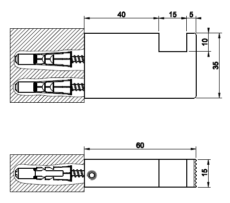 Крючок Gessi Inverso Rigato 15x60x35 мм цвет хром 73521031