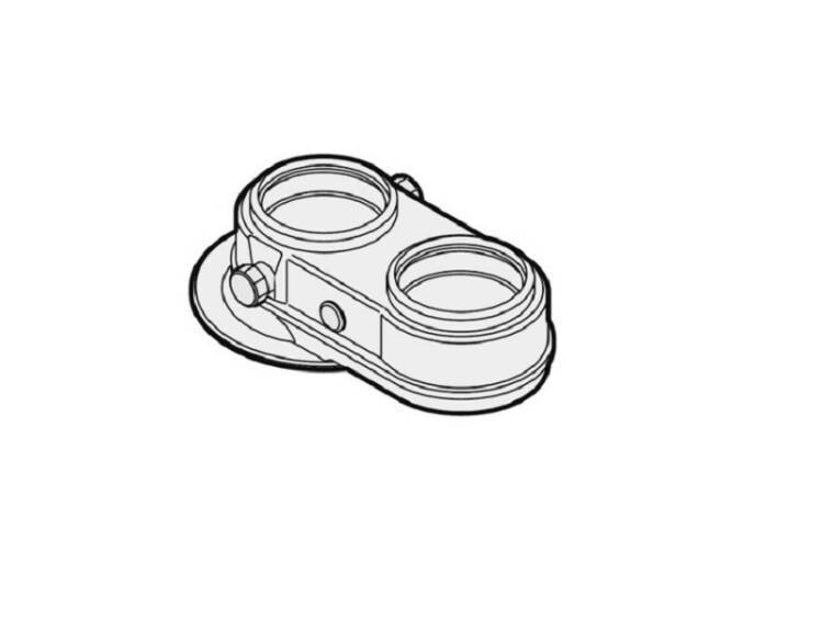 Переходник на два потока De Dietrich 2x100 мм DY907