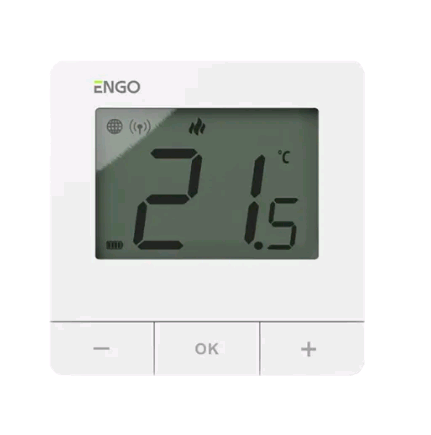Терморегулятор ZigBee ENGO Controls E25BATW накладной на батарейках белый E25BATW