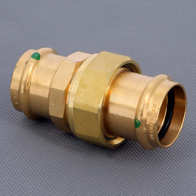 Муфта разъёмная пресс Viega Sanpress бронза 35 мм 130947