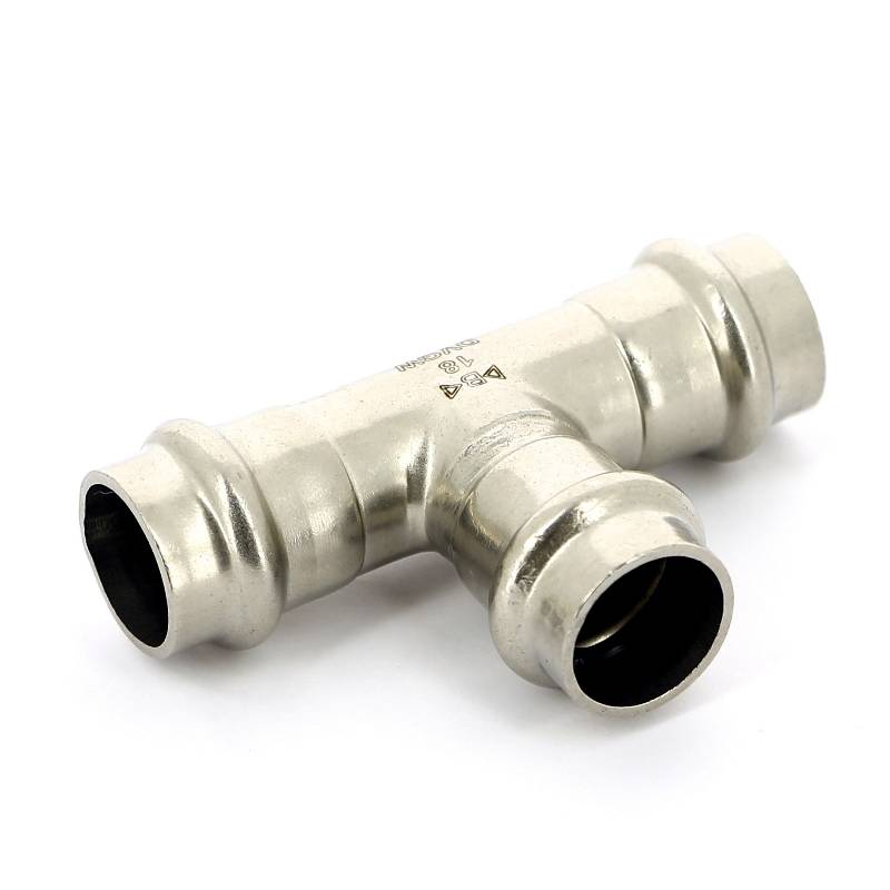 Тройник пресс IBP 18 мм нержавеющая сталь PS5130 0181818