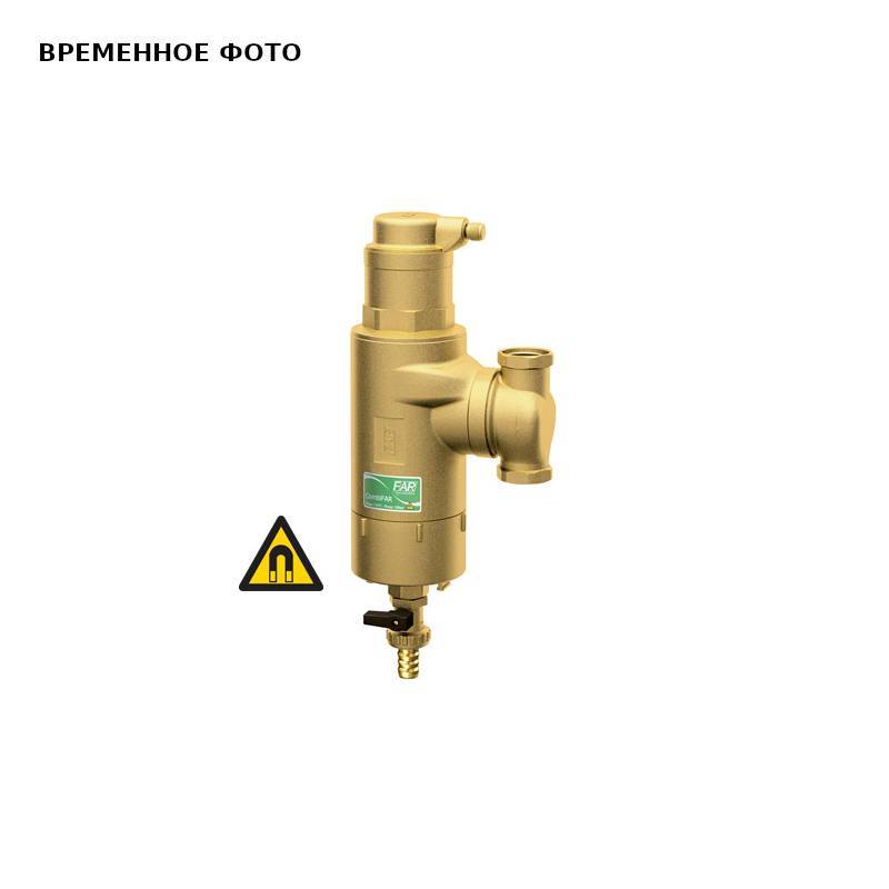 Грязеуловитель-деаэратор FAR CombiFAR с поворотным соединением и магнитами 1 ВР-ВР FA 2231 1