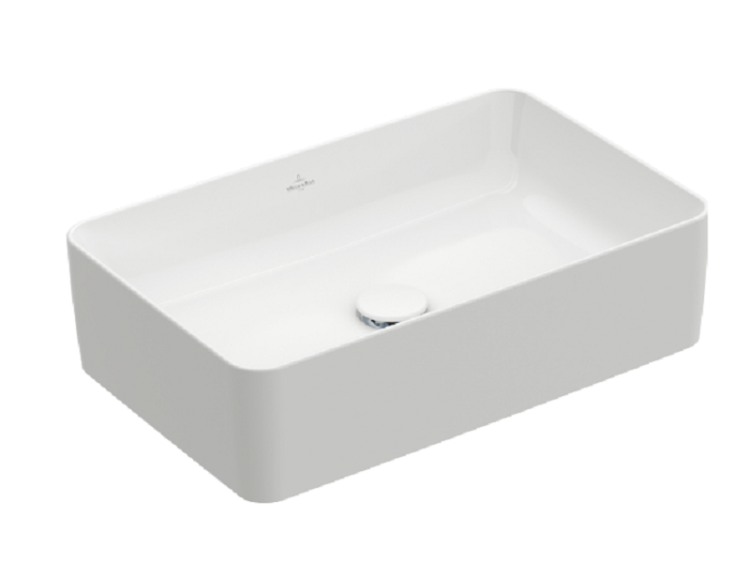 Раковина накладная Villeroy & Boch Collaro 560х360 мм CeramicPlus альпийский белый 4A2056R1