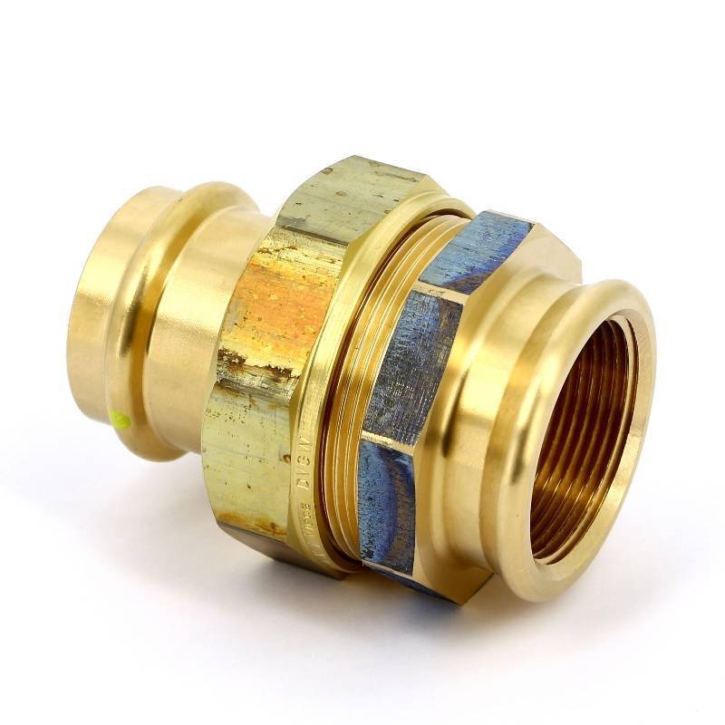 Муфта пресс Viega Prestabo с накидной гайкой 42х1 1/2 оцинкованная сталь 379377