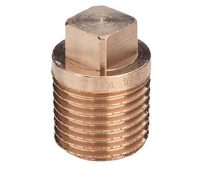 Заглушка резьбовая Viega 2 1/2 НР бронза 321758