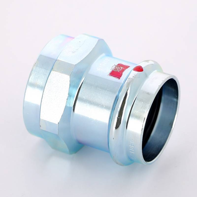 Муфта переходная пресс-В Viega Prestabo 42х1 1/2 оцинкованная сталь 642211