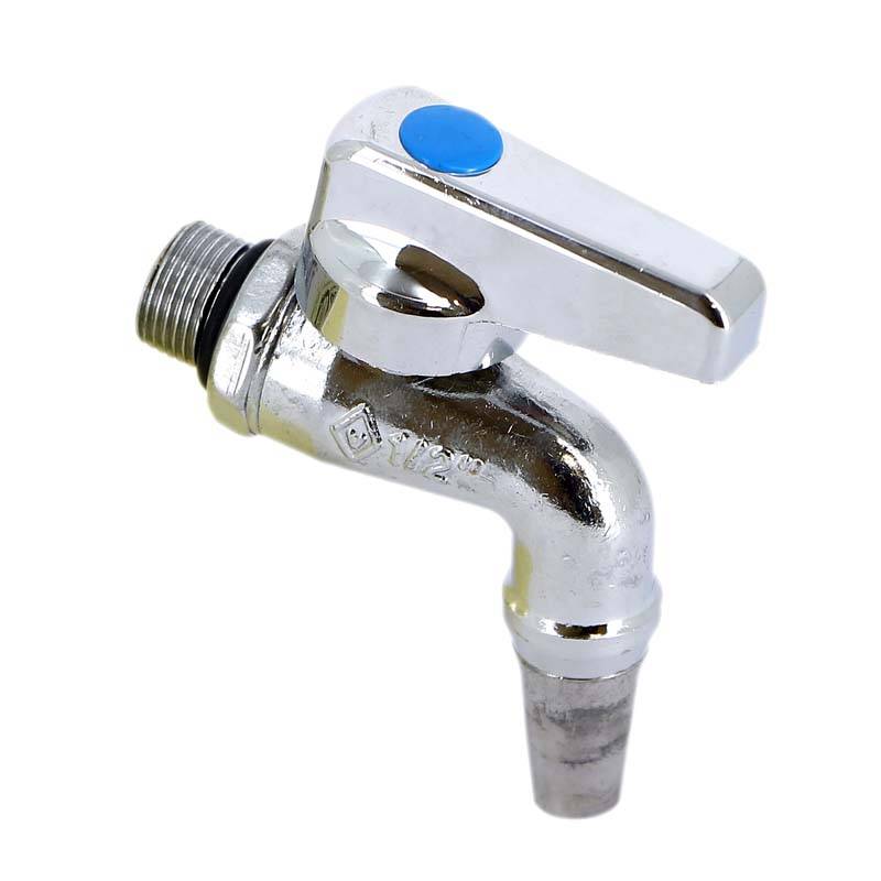 Кран шаровой садовый Bugatti ALASKA Н-штуцер 3/8 ручка-флажок 06810004