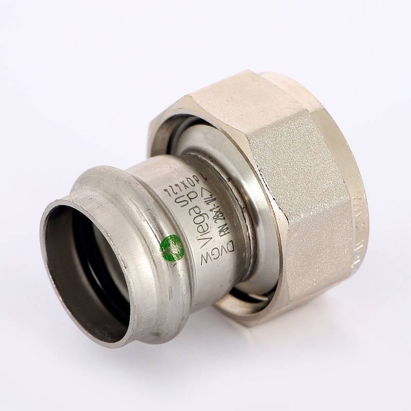 Муфта пресс Viega Sanpress Inox с накидной гайкой 28х1 1/4 нержавеющая сталь 437640