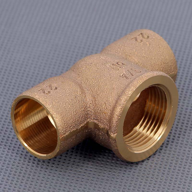 Тройник бронзовый под пайку Viega 22х3/4 ВР 109141