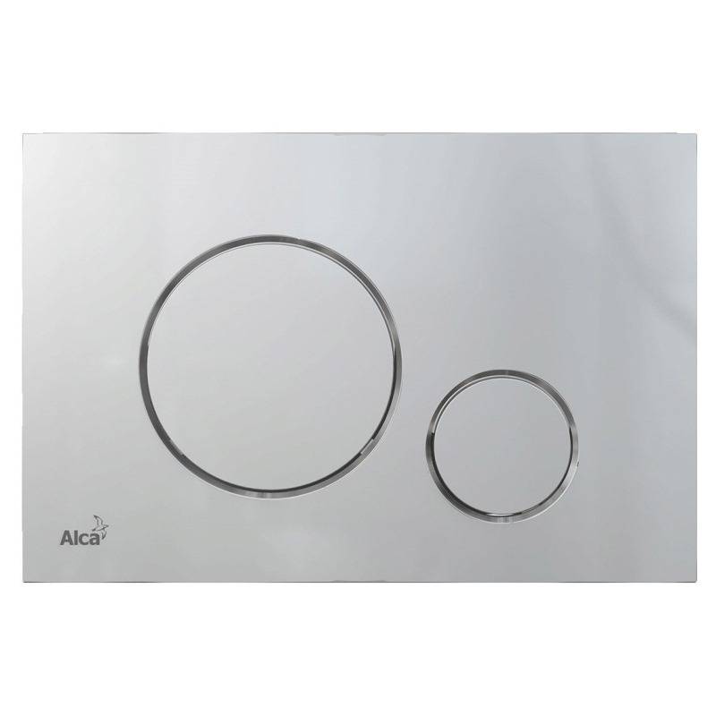 Кнопка смыва Alcaplast M672 матовый хром M672