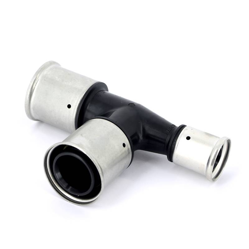 Тройник пресс PVDF Henco 40х40х26 мм 11PK-404026