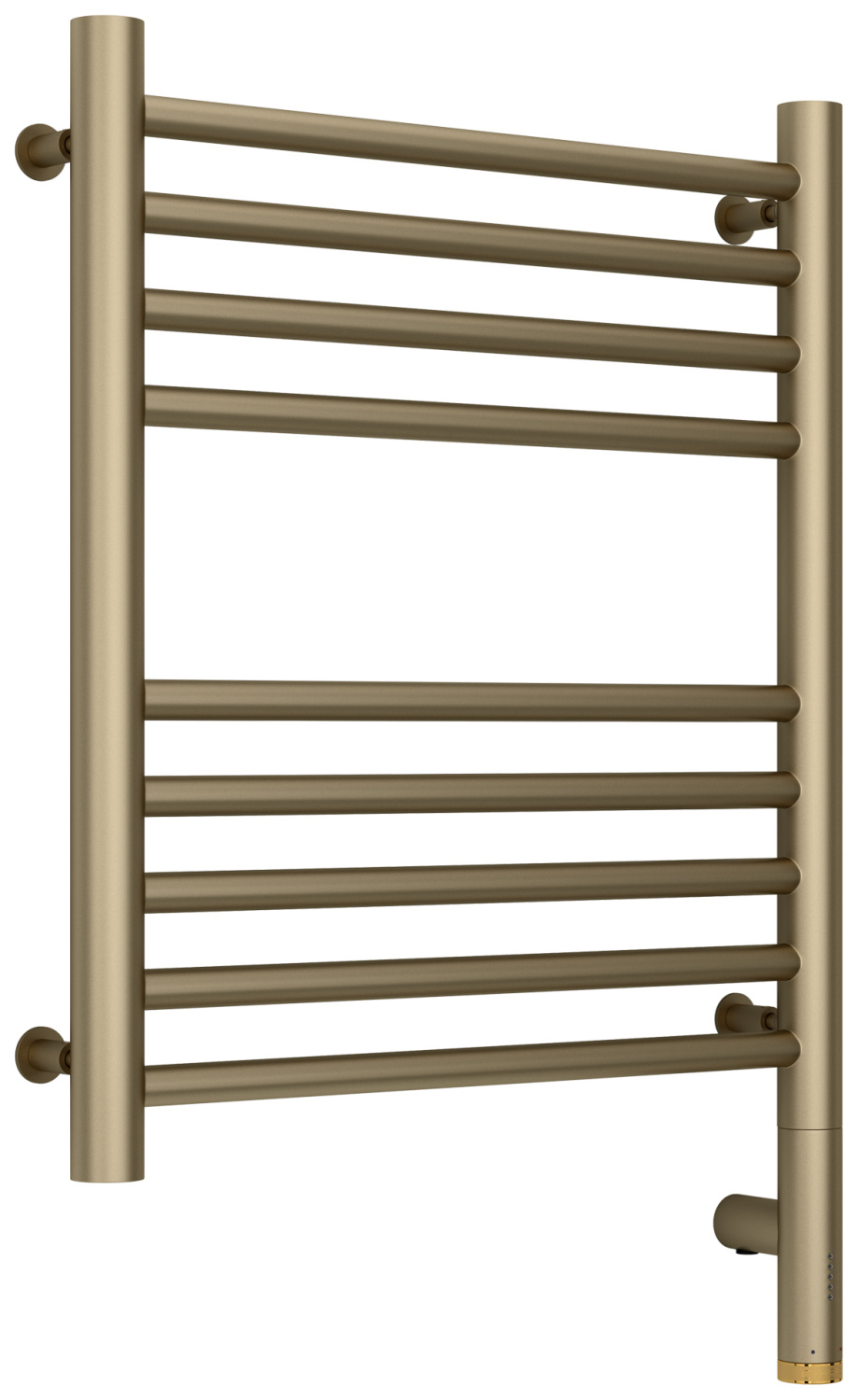 Полотенцесушитель электрический Сунержа Богема 3.0 прямая 432х624 мм правое золотой шёлк матовый 32-5805-5040