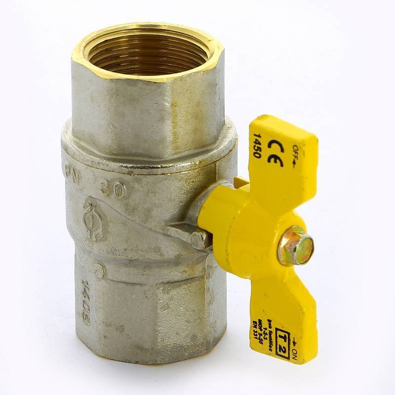 Кран шаровой для газа F.I.V. FUTURGAS 1 ВВ бабочка 80010101