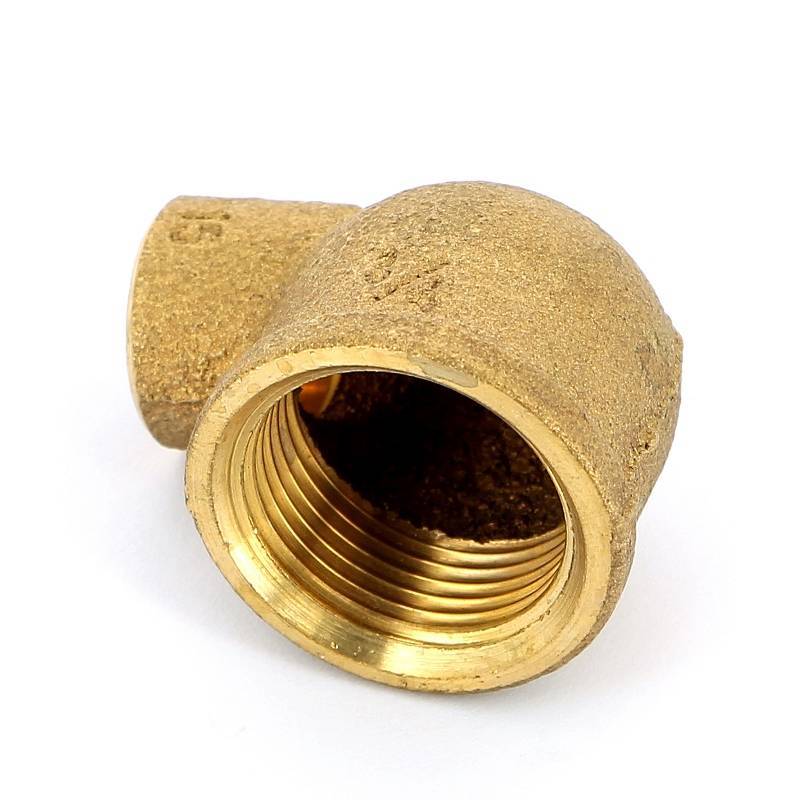 Угол бронзовый 90 градусов под пайку IBP 15 мм х 3/4 ВР 4090G 15x3/4