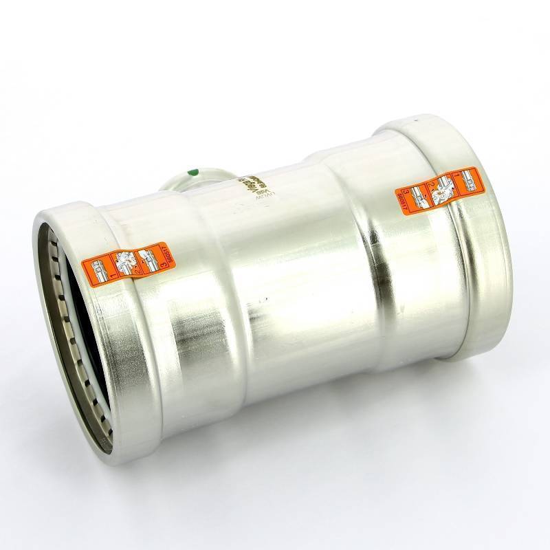 Тройник пресс нержавеющая сталь Viega Sanpress Inox XL 88.9х42х88.9 мм 483074