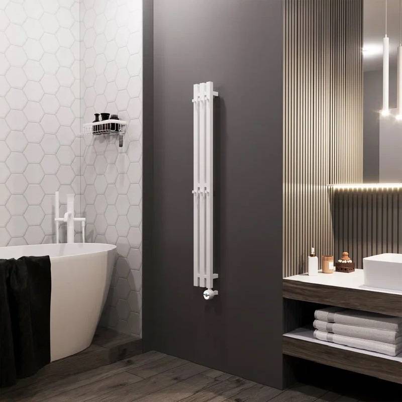 Полотенцесушитель электрический Grota Corsa 130х1200 мм RAL 9016 GECO10W