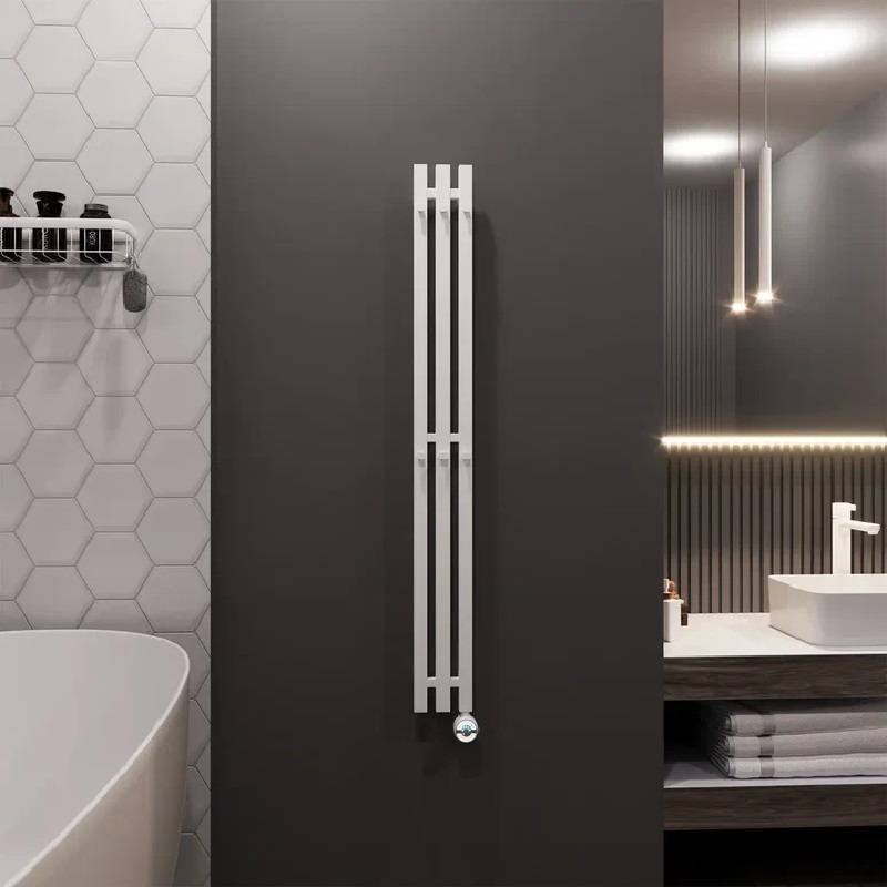 Полотенцесушитель электрический Grota Corsa 130х1200 мм RAL 9016 GECO10W