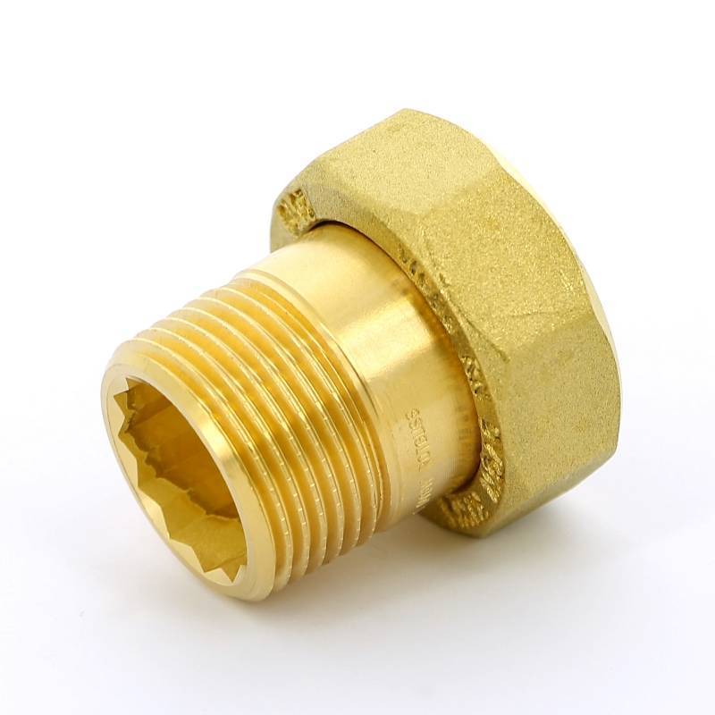 Соединение Viega НВ 1 с накидной гайкой и плоской прокладкой бронза 320256