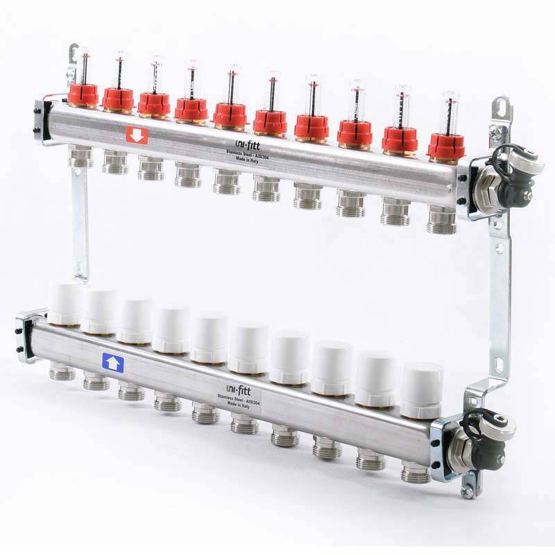 Коллекторная группа Uni-Fitt 415S 1 x 3/4 EK 10 выходов 450I4310