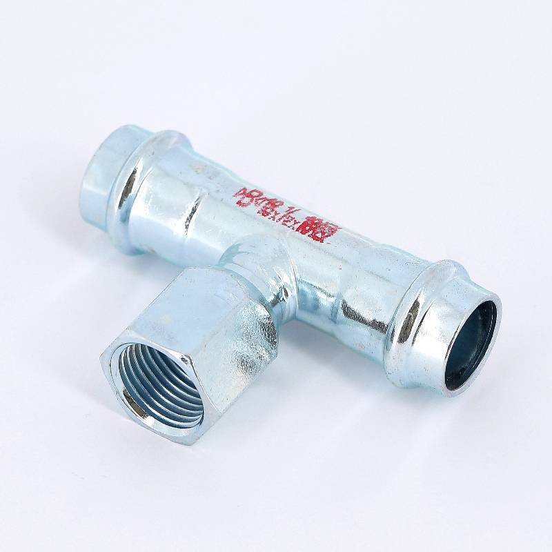 Тройник пресс-В IBP B-Press Carbon 18x1/2x18 мм оцинкованная сталь PC4130G0180418