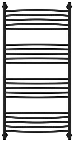 Полотенцесушитель водяной Сунержа Богема+ с полкой 600x1200 мм матовый черный 31-0221-1260