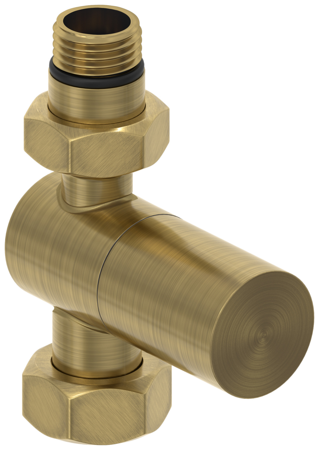 Вентиль регулирующий Сунержа прямой G 1/2 x G 3/4 состаренная латунь брашированная 051-1401-1234