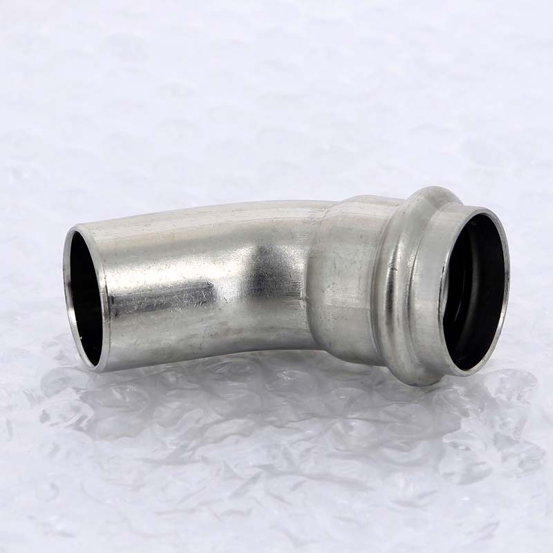 Угол-вставка 45° пресс Viega Sanpress Inox 28 мм нержавеющая сталь 435417