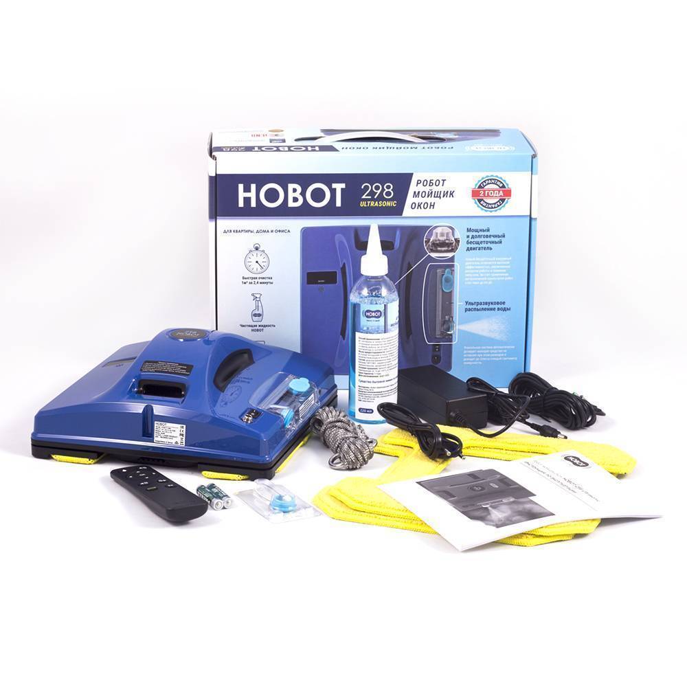 Робот-стеклоочиститель Hobot 298 с ультразвуковым распылителем