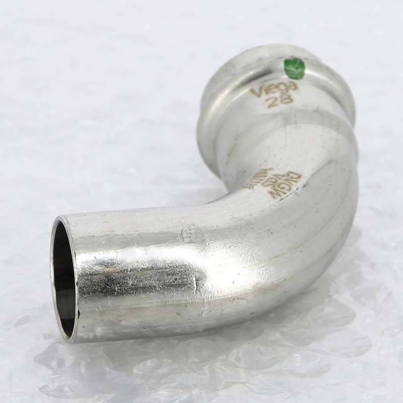 Отвод однораструбный 90° Viega Sanpress Inox пресс нержавеющая сталь 28 мм 435738