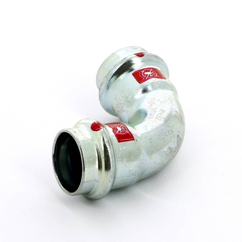 Угол 90° пресс Viega Prestabo оцинкованная сталь 22 мм 558147