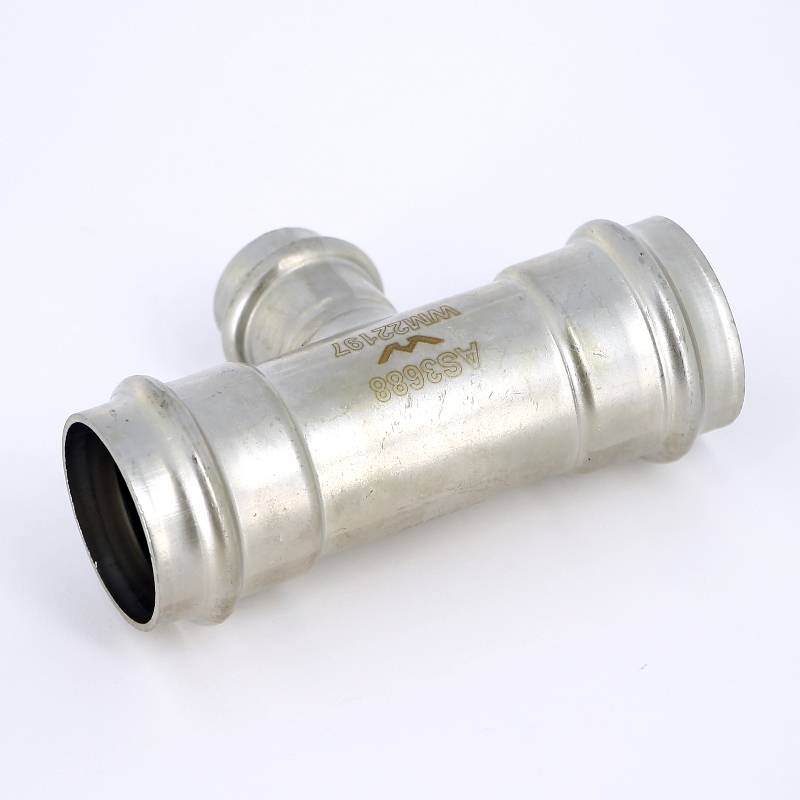 Тройник пресс IBP B Press Inox 35х22х35 мм нержавеющая сталь PS5130 0352235