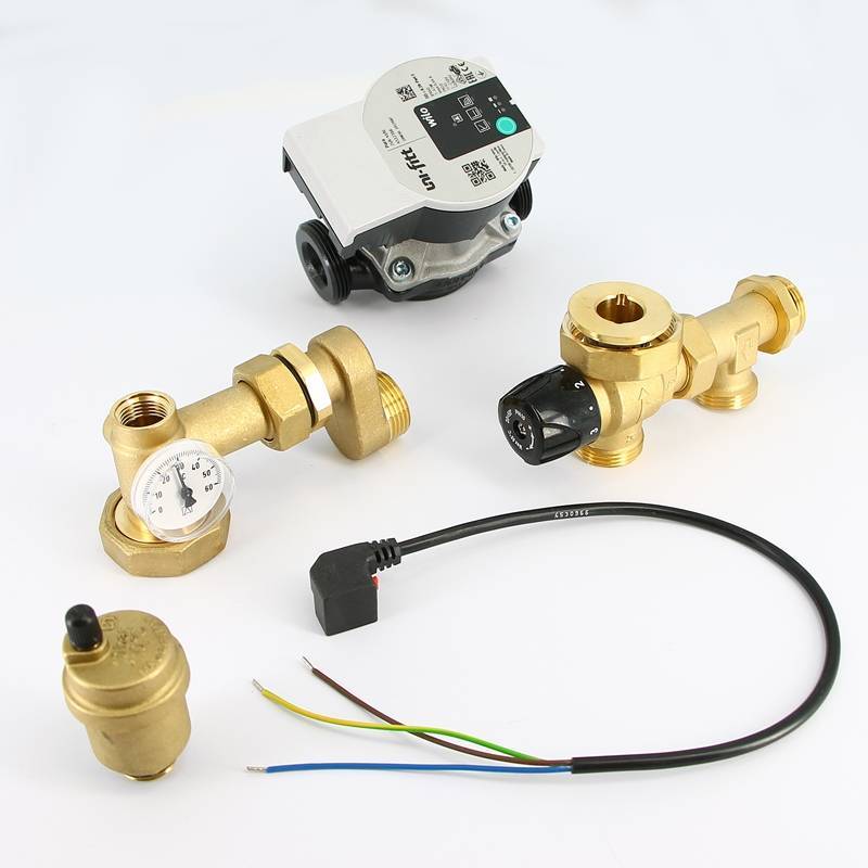 Насосно-смесительная группа Uni-Fitt SoloMix X 1 с наружной резьбой и насосом Wilo Para RS 25/6-130 473P0800