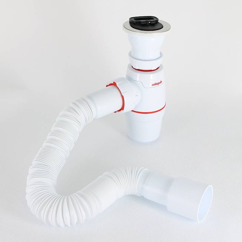 Сифон для раковины Wirquin NEO 1 1/2 x 40 мм с гофротрубой 800 мм 30987067