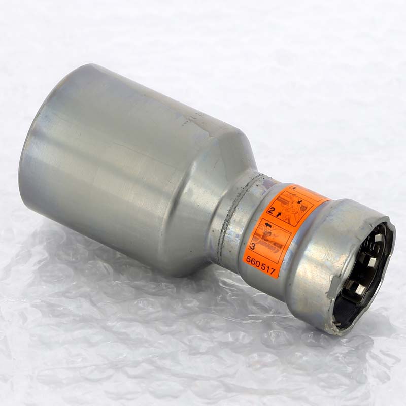 Муфта-вставка пресс Viega Megapress 1 1/2x3/4 оцинкованная сталь 695460