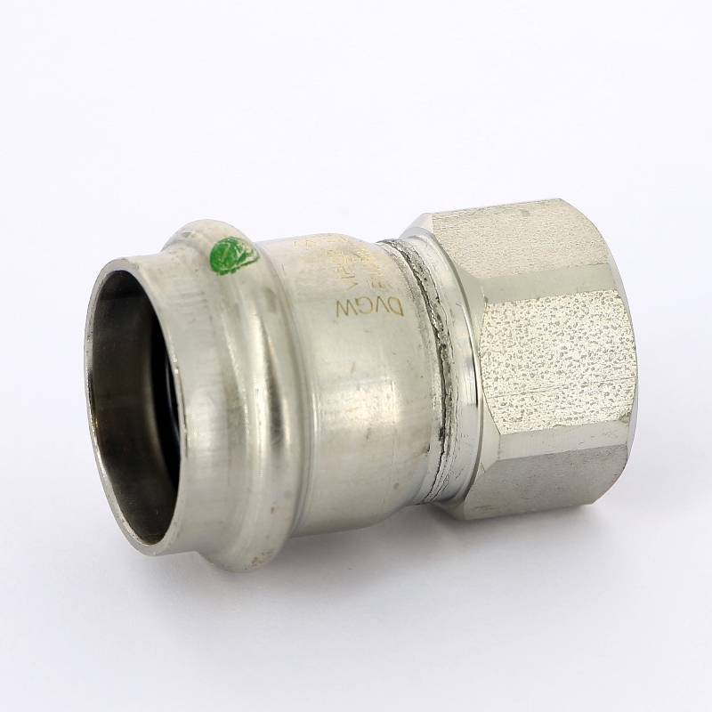 Муфта переходная пресс-В Viega Sanpress Inox нержавеющая сталь 28x3/4 436643