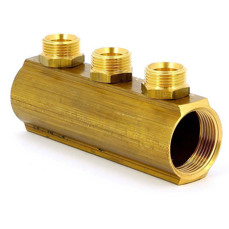 Коллектор магистральный Tiemme 1 1/4 3 выхода 3/4 EK 50 мм 1970068