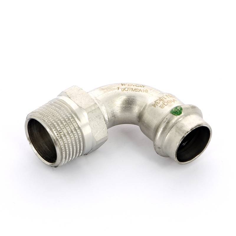 Угол пресс-Н нержавеющая сталь Viega Sanpress Inox 18x3/4 436919