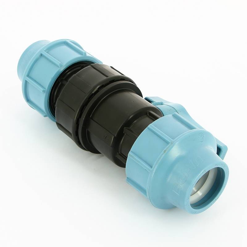 Кран шаровый компрессионный Unidelta 40x40 ПНД 1070040000001