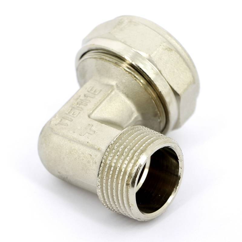 Угол обжимной никелированный Tiemme 32х1 наружная резьба 1600067