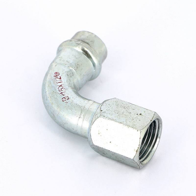 Угол пресс 90° IBP B Press Carbon 15х1/2 ВР оцинкованная сталь PC4002G0150400