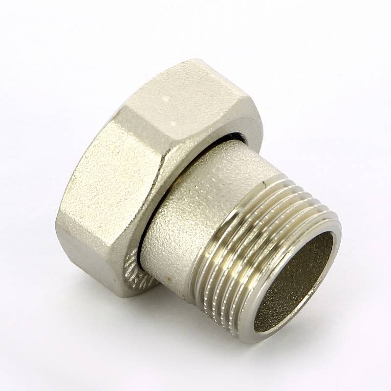 Соединение с накидной гайкой НВ Uni-Fitt 3/4 x 1 никелированное с плоской прокладкой 624N3400