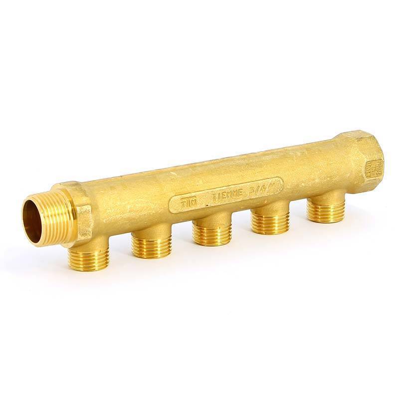 Коллектор TIEMME 3/4 НВ 5 выходов 1/2 Н 36 мм 1910003