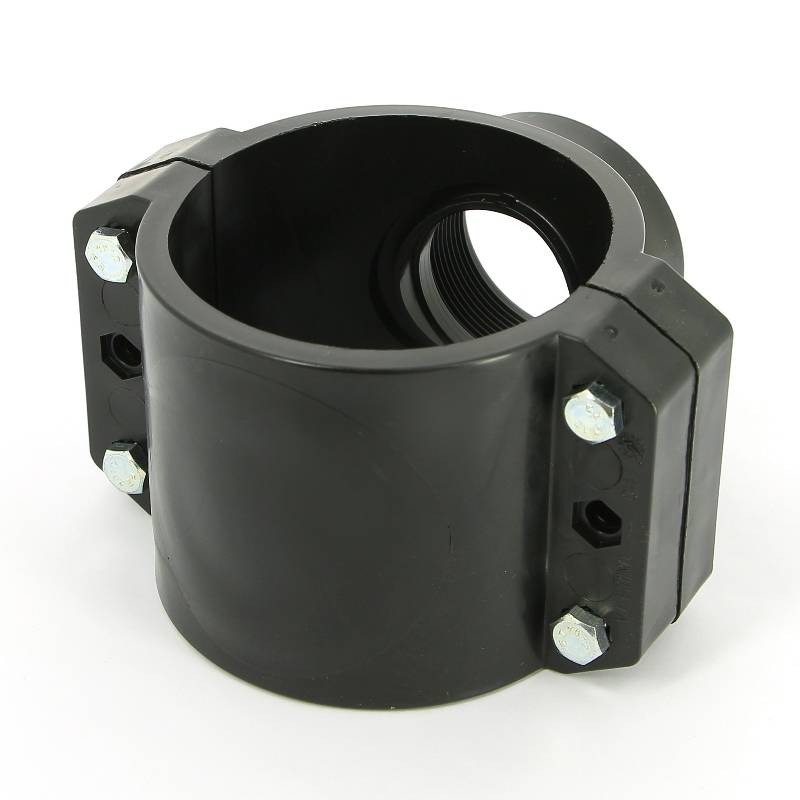 Седловая врезка Unidelta 110х2 4 болта для труб ПНД 1019110007