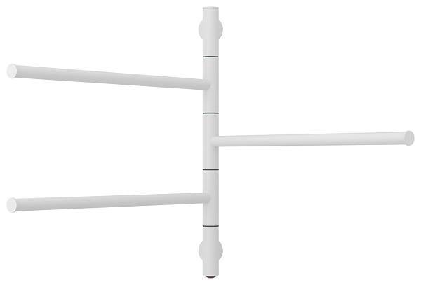 Полотенцесушитель электрический Сунержа Триада 585x540 мм левый белый матовый 30-0822-0540